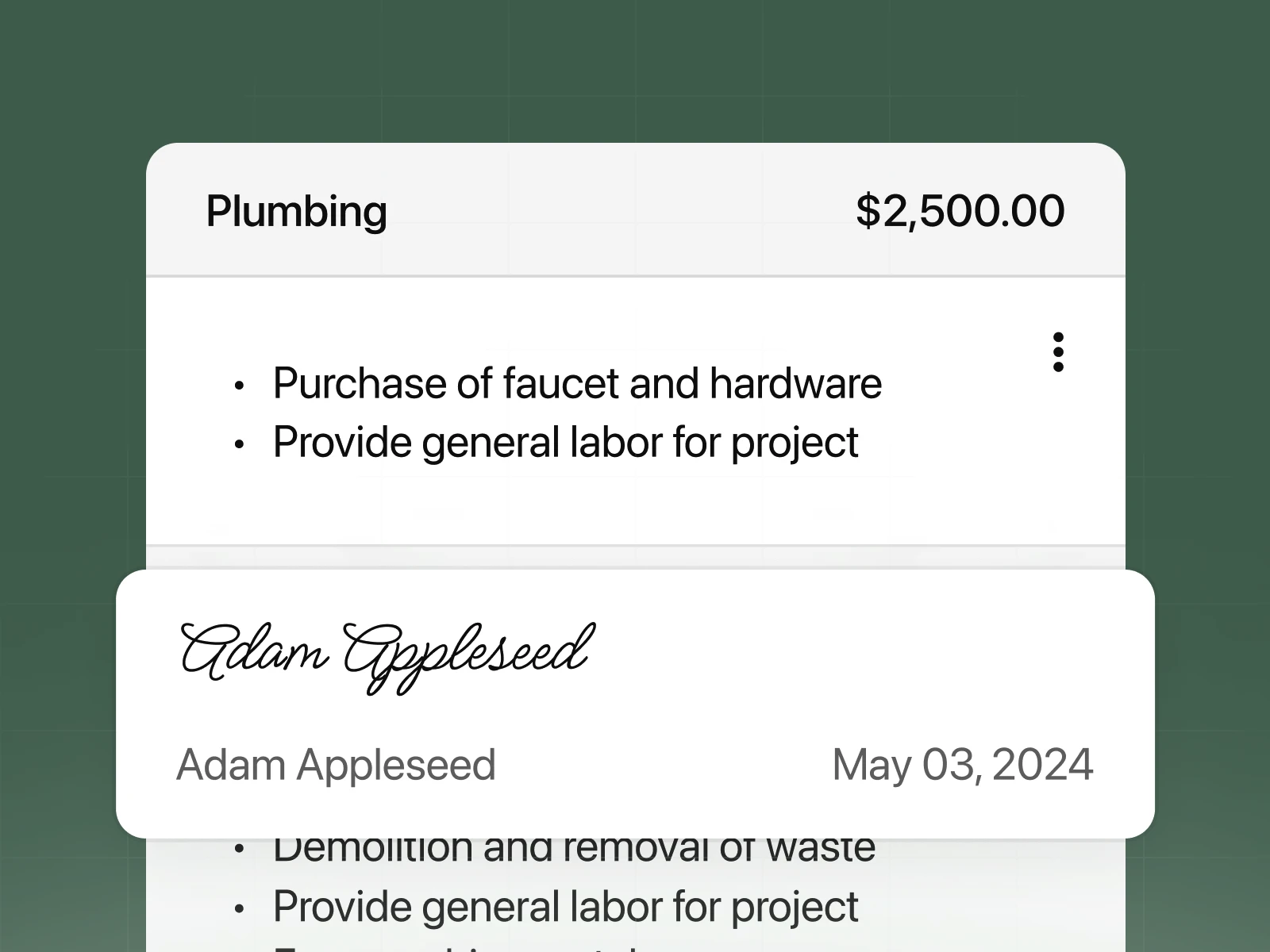 Dashboard screenshot